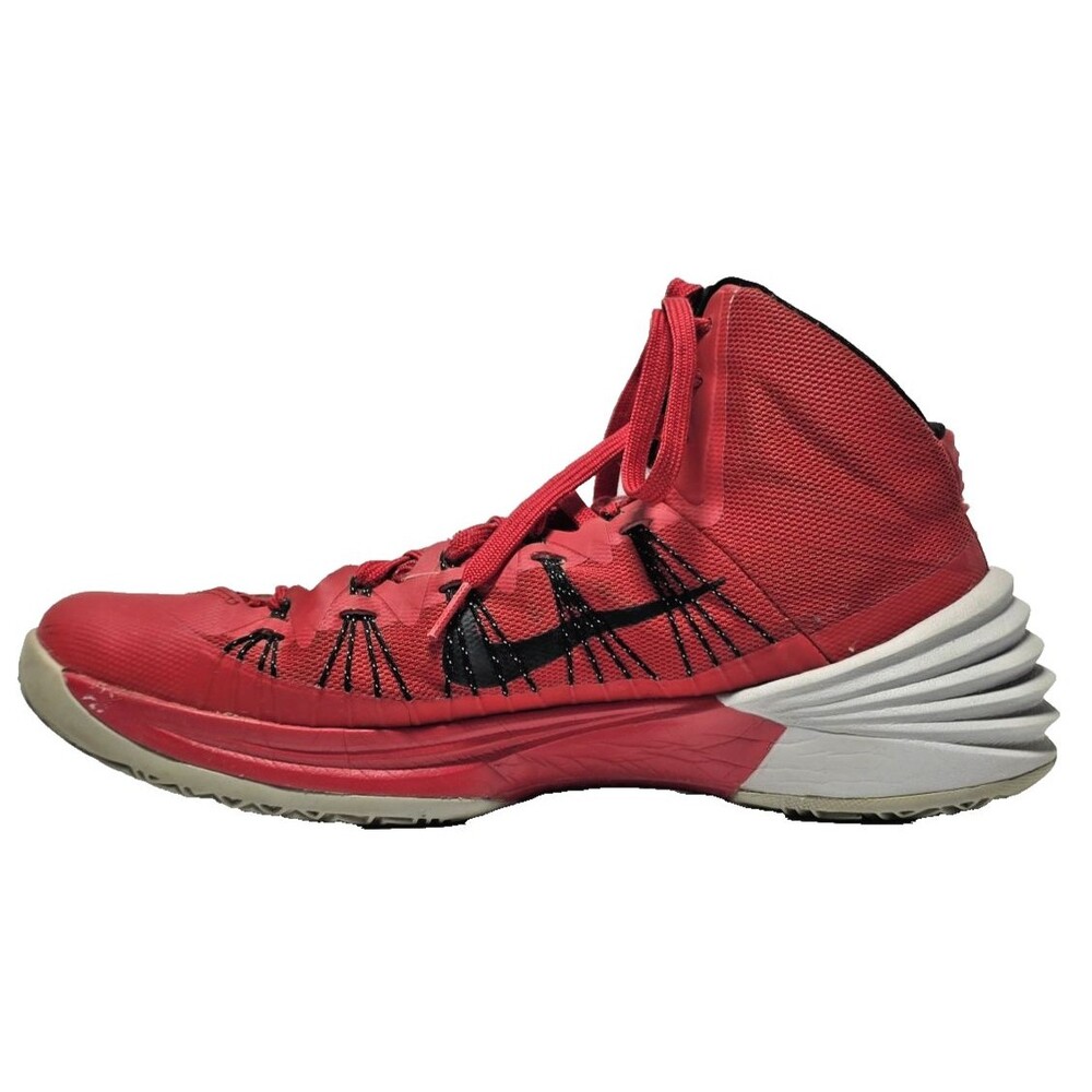 Nike Hyperdunk 2013 Mens Size 10.5 Red Gray High Top Basketball Shoes 599537-600 - Picture 6 of 10